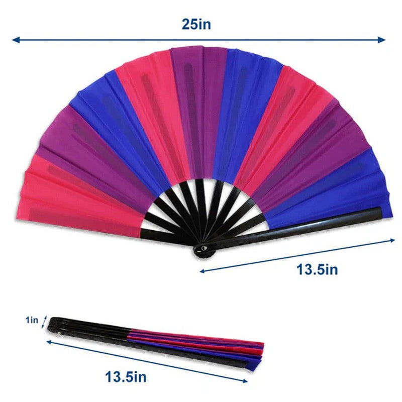 Large Hand Fan: Bisexual Pride