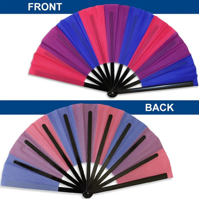 Large Hand Fan: Bisexual Pride