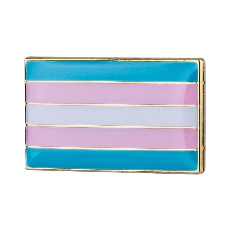 Enamel Pin: Trans Flag