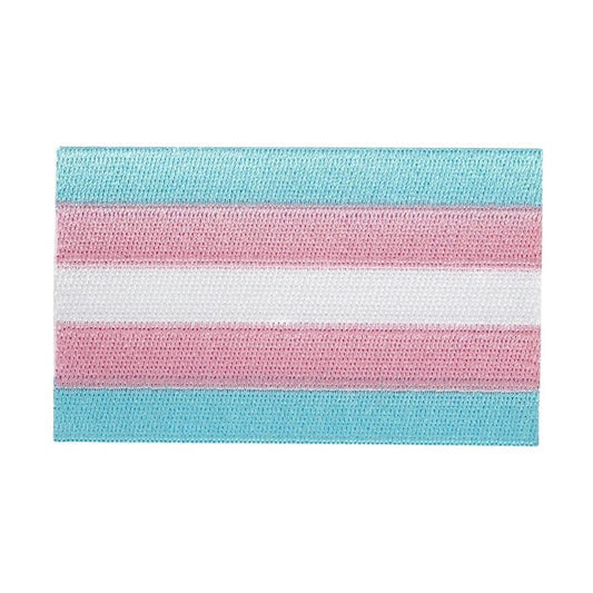 Embroidered Patches: Trans Flag