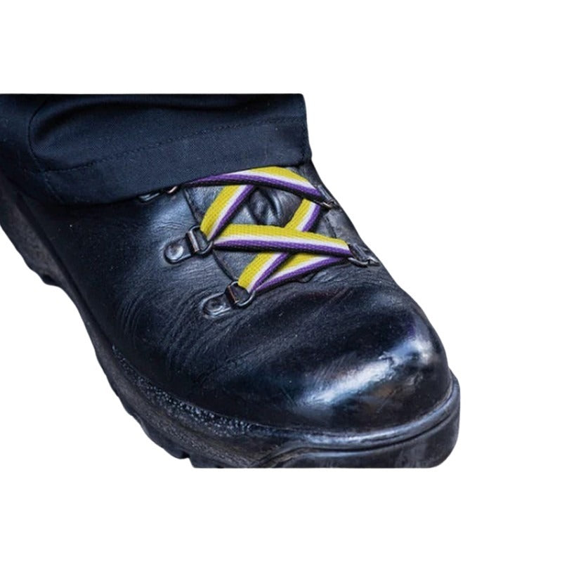 Pride Shoe Laces: Nonbinary Striped