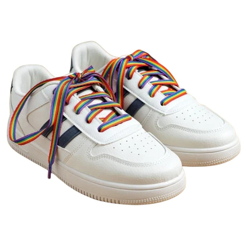 Pride Shoe Laces: Rainbow Flag