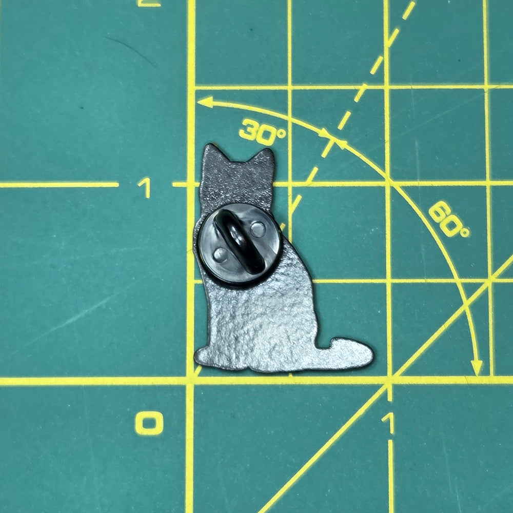 Enamel Pin: Rainbow Bandana Black Cat