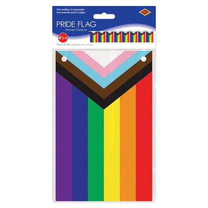 Progress Pride Flag Pennant Streamer