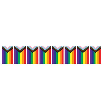Progress Pride Flag Pennant Streamer