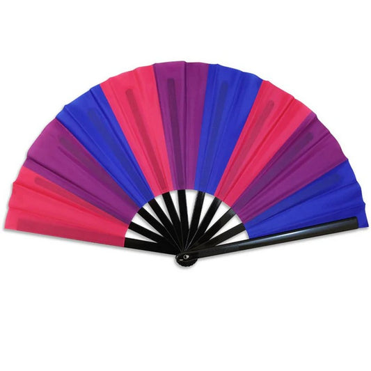 Large Hand Fan: Bisexual Pride