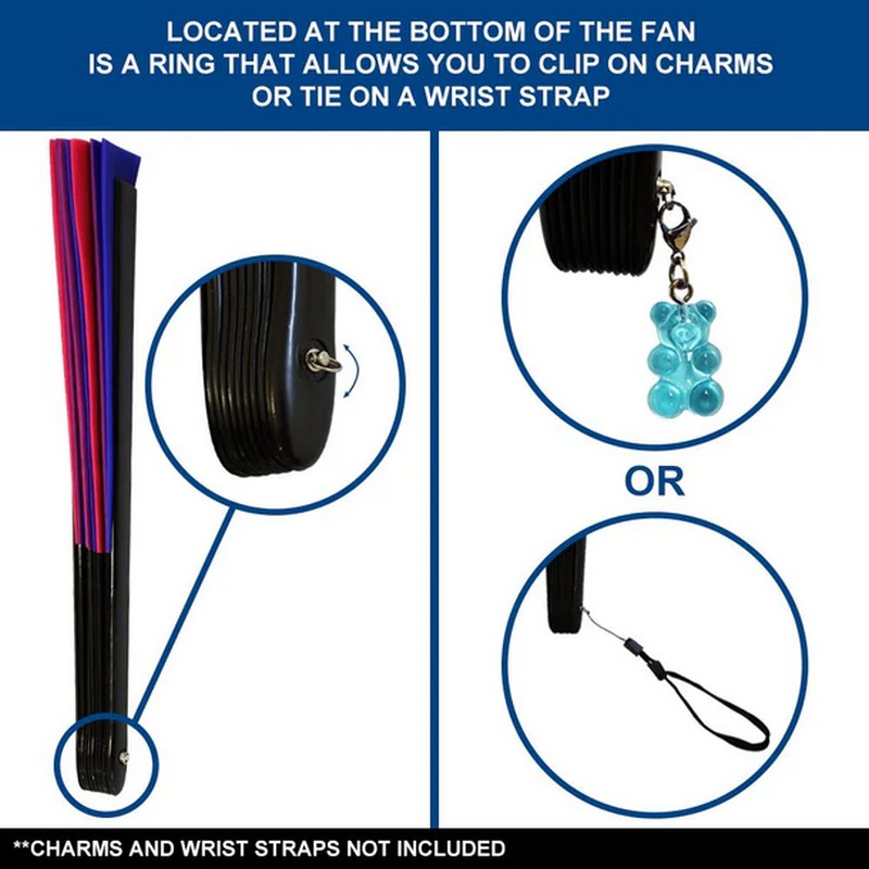 Large Hand Fan: Bisexual Pride