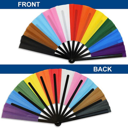 Large Hand Fan: Progress Pride