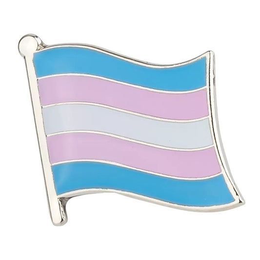 Enamel Mini Pin: Trans Flag