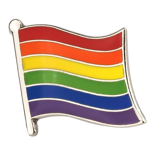 Enamel Mini Pin: Rainbow Flag