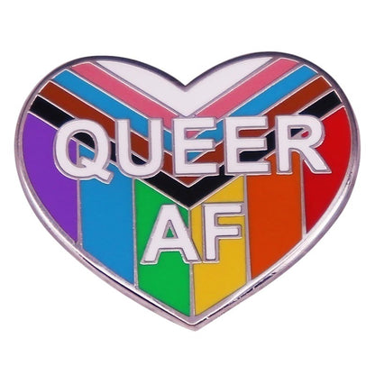 Enamel Pin: Queer AF