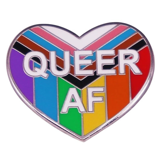 Enamel Pin: Queer AF