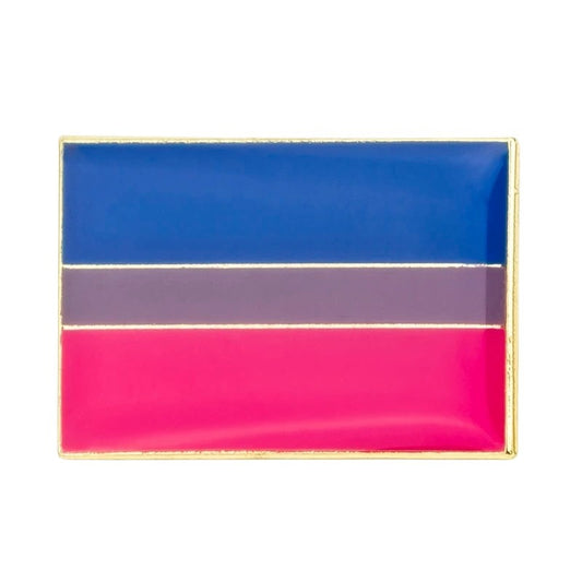 Enamel Pin: Bisexual Flag