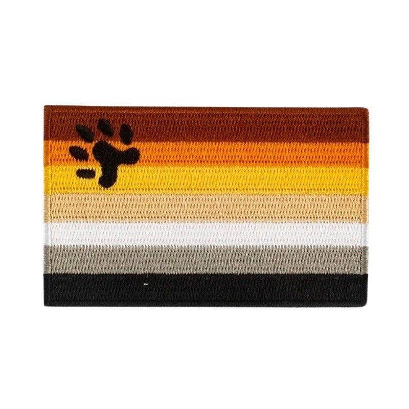 Embroidered Patches: Bear Pride Flag