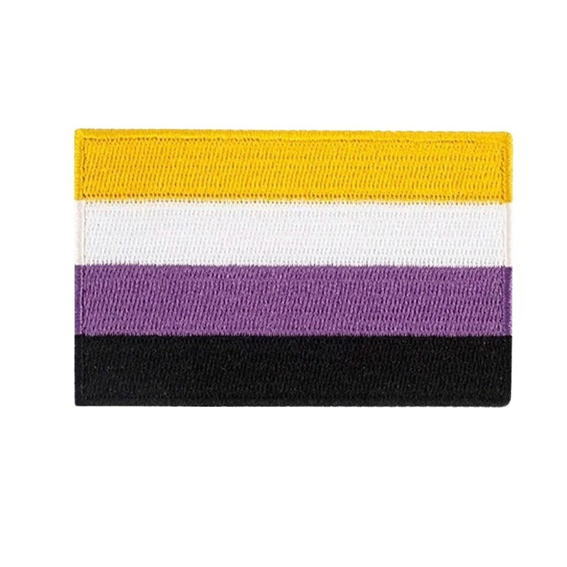 Embroidered Patches: Non-binary Flag
