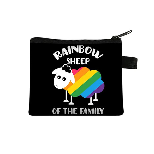 Rainbow Sheep of the Family Coin Purse
