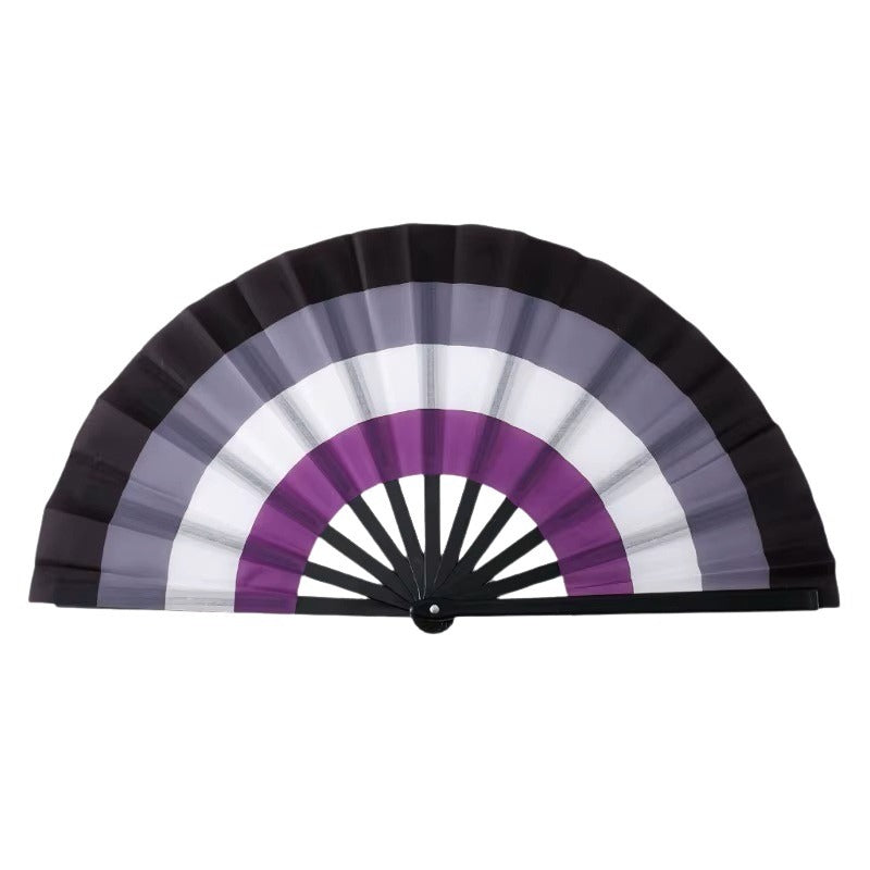 Large Hand Fan: Asexual Pride