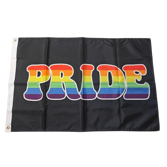 Rainbow Pride Letters Flag: Small