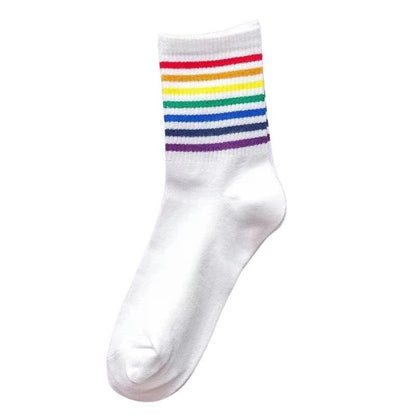 Classic Pride Stripe Sock (Black or White)