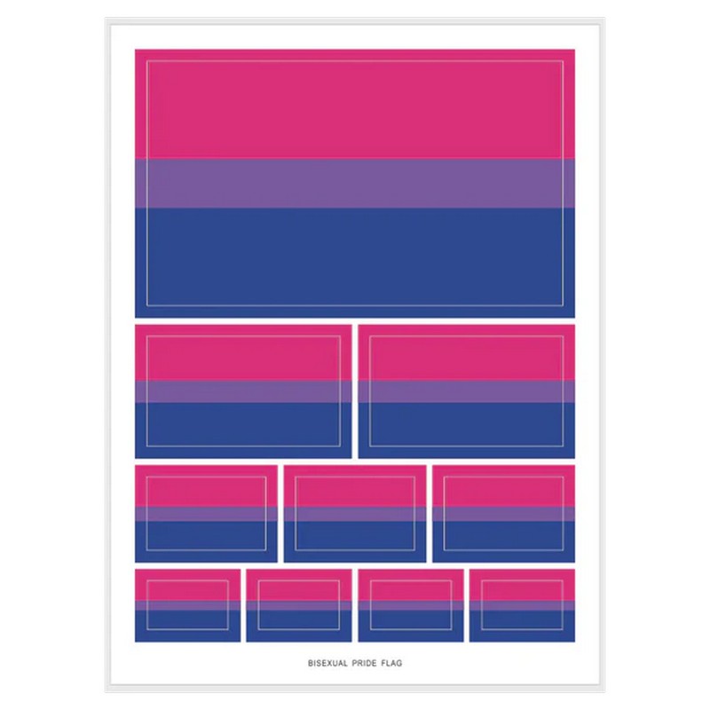 Bisexual Pride Flag Sticker Pack