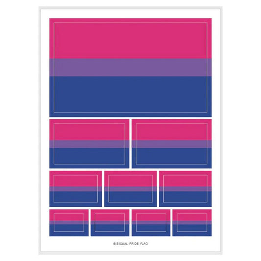 Bisexual Pride Flag Sticker Pack