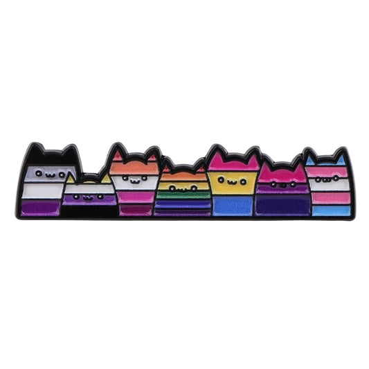 Enamel Pin: Pride Cats