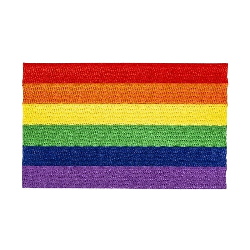 Embroidered Patches: Rainbow Flag