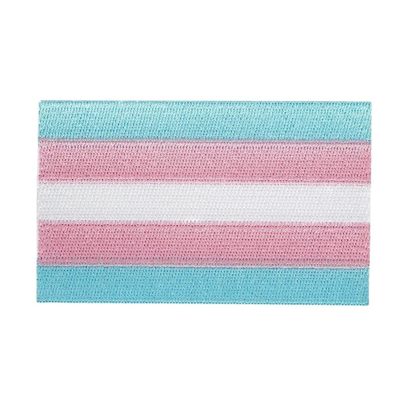 Embroidered Patches: Trans Flag