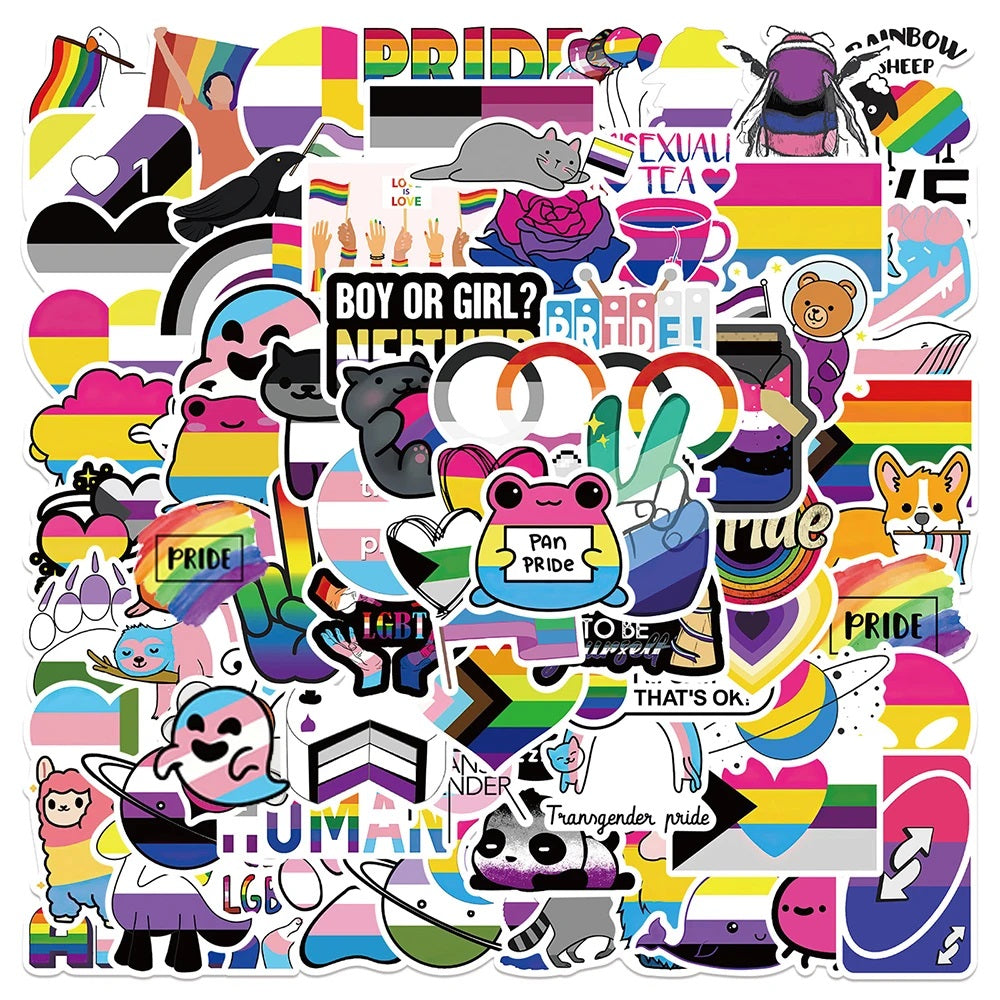 Assorted Pride Sticker Pack (25 Pack)