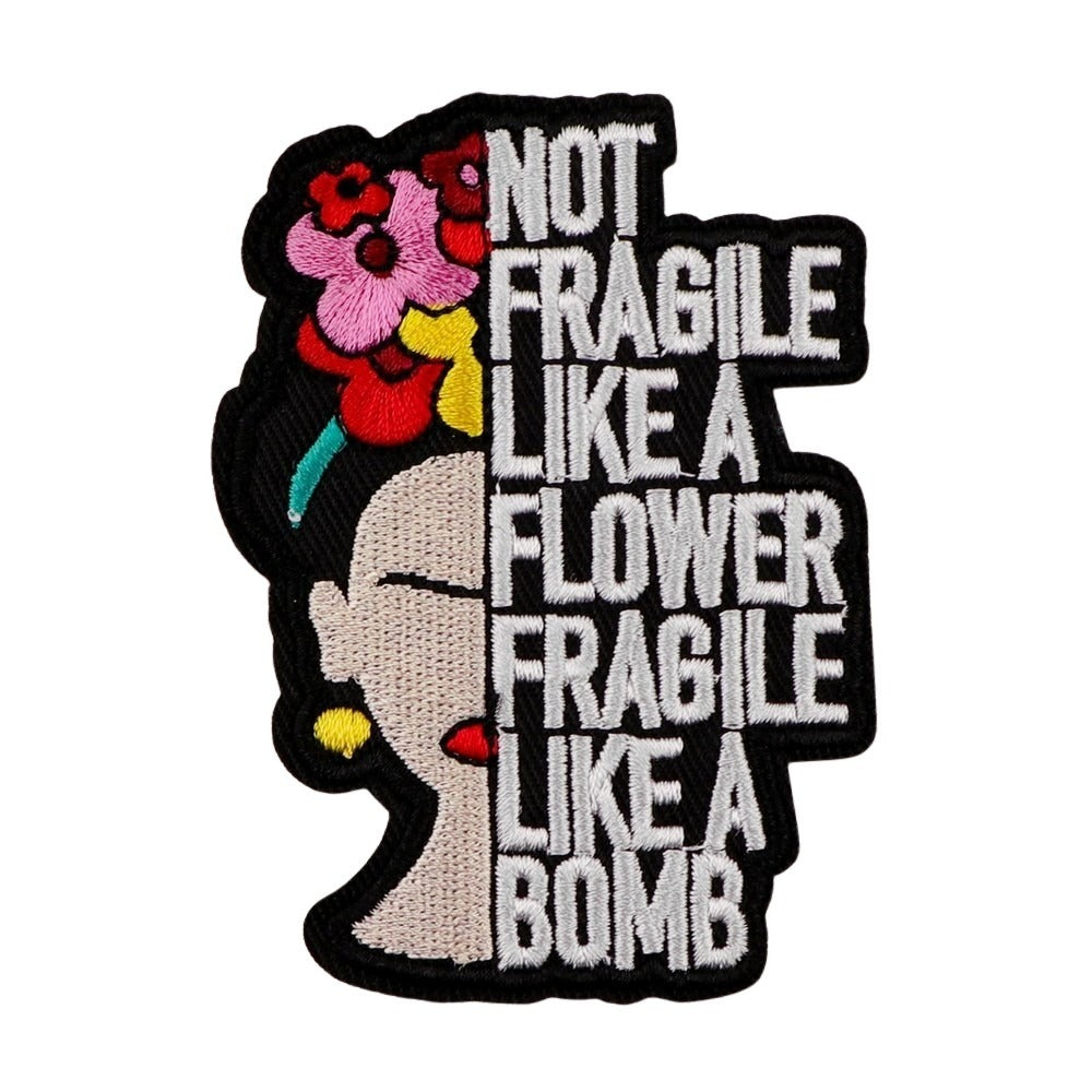 Embroidered Patch: Frida Kahlo “Not Fragile”