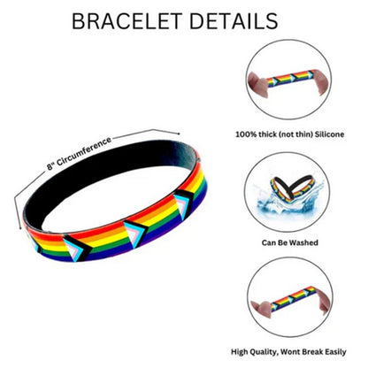 Quasar Progress Flag Silicone Bracelet