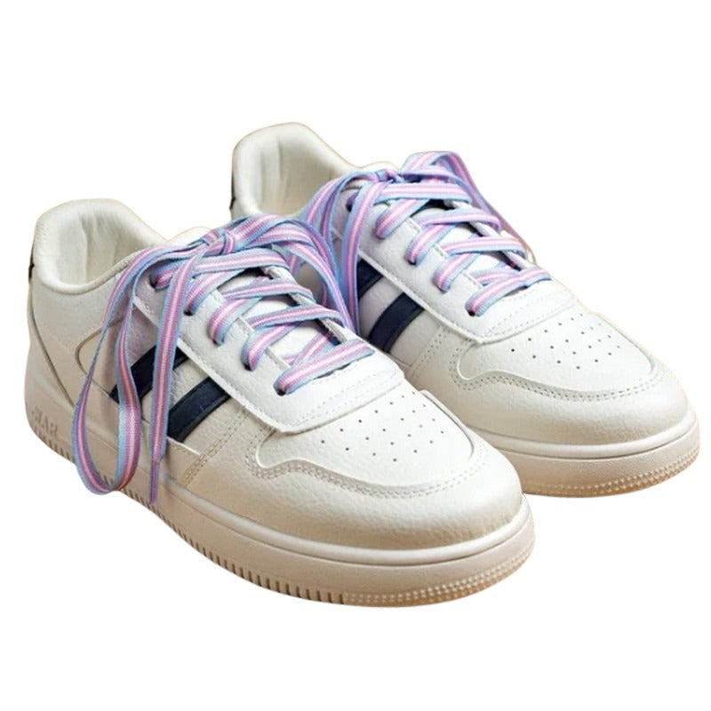 Pride Shoe Laces: Transgender Flag Striped