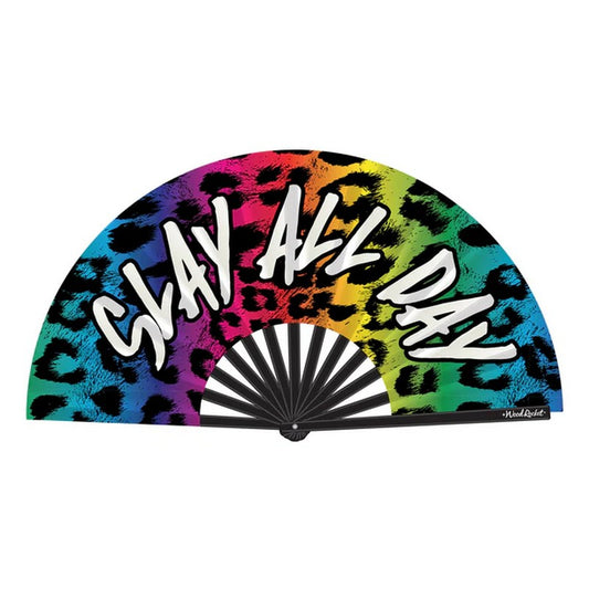 Large Hand Fan: Slay All Day