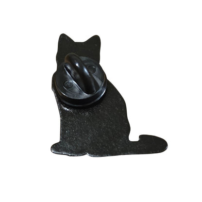 Enamel Pin: Rainbow Bandana Black Cat