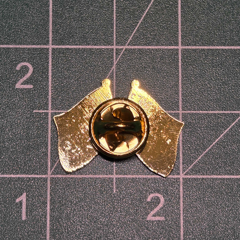 Enamel Dual Mini Pin: Rainbow & Bisexual Flags