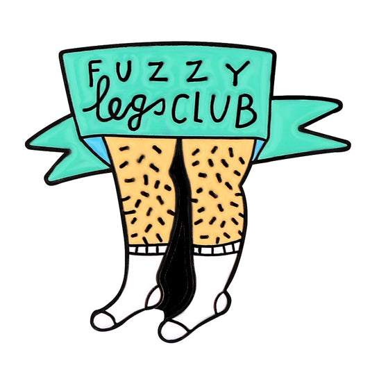 Enamel Pin: Fuzzy Legs Club