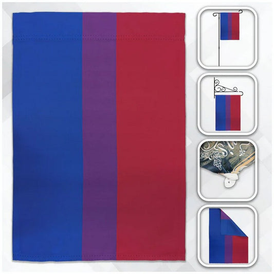 Bisexual Pride 12" x 18" Garden Flag