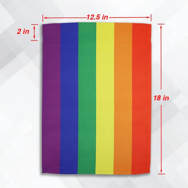 Rainbow Pride 12" x 18" Garden Flag