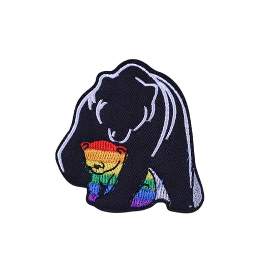 Embroidered Patches: Rainbow Mama Bear