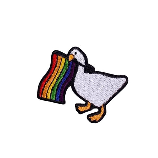 Embroidered Patches: Pride Goose Mischief
