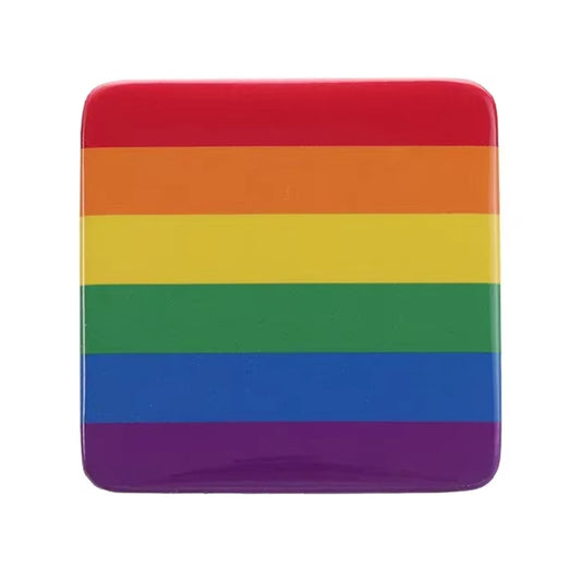 Pride Button: Classic Rainbow Pride Flag